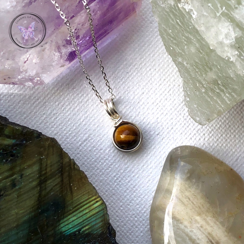 Golden Tiger Eye Silver Pendant